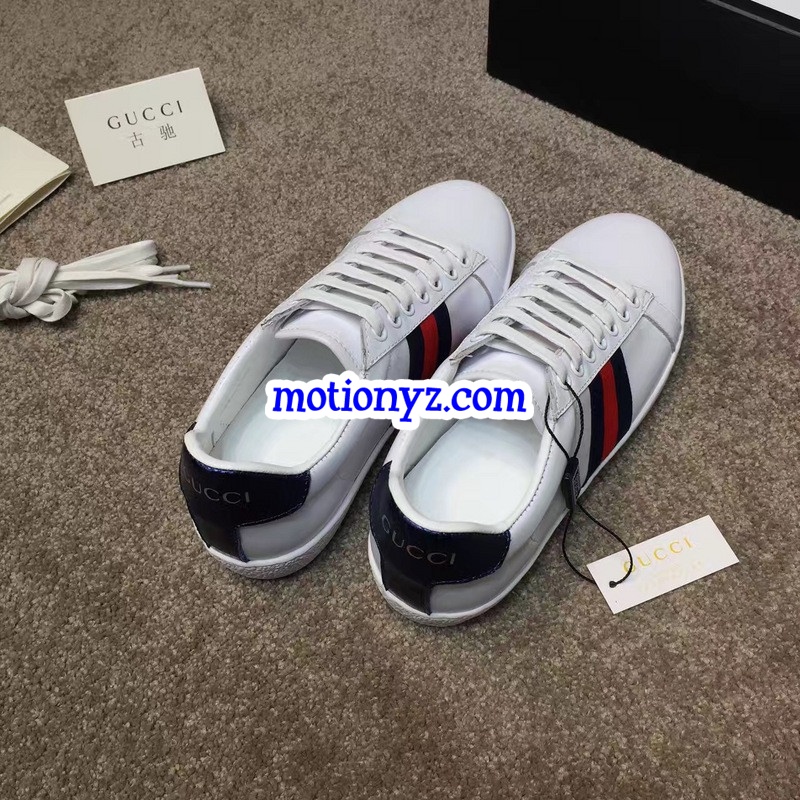 Brand Sneaker Low Top White Blue